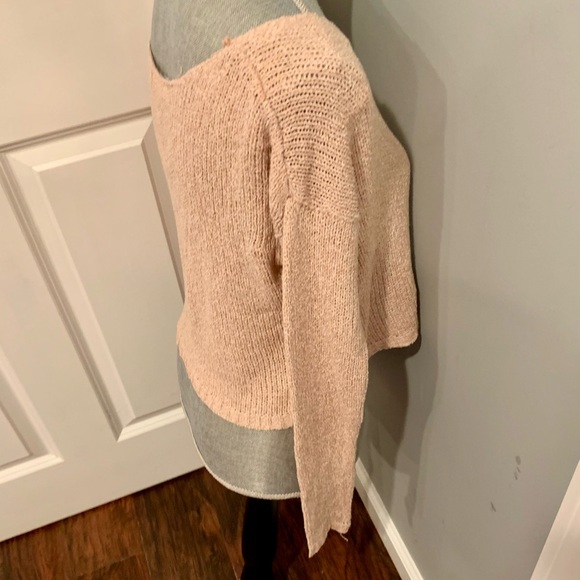 NWT round neck long sleeve crop sweater from Say What? Sz Small - Picture 3 of 8